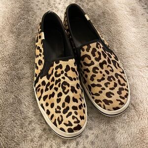 Keds x Kate Spade Leopard Slip-ons